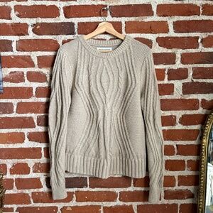 Amazon Essentials 100% Cotton Cable Knit Sweater – Size L
